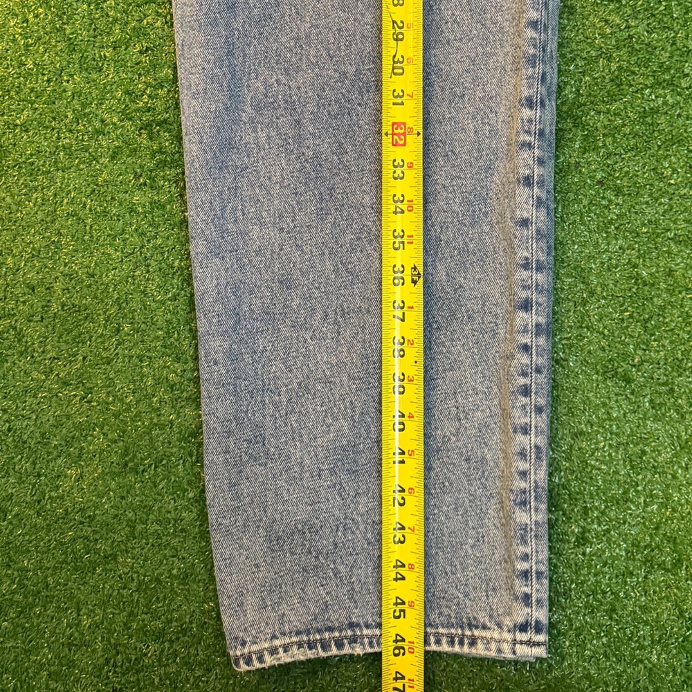 Madewell Womens Baggy Straight Jeans Blue Wash Denim Size 32 T - Picture 10 of 14